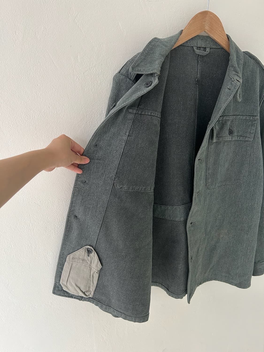 50-60's Swiss army denim Fatigue  Jacket 상품이미지5