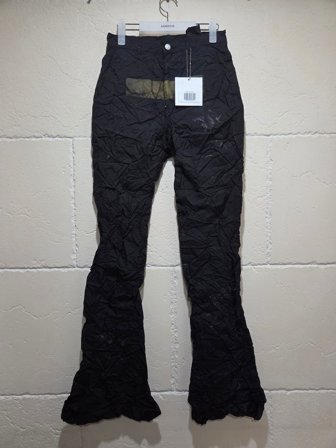 강혁 에어백 실크스크린 트라우저 S사이즈 새상품 상품이미지1