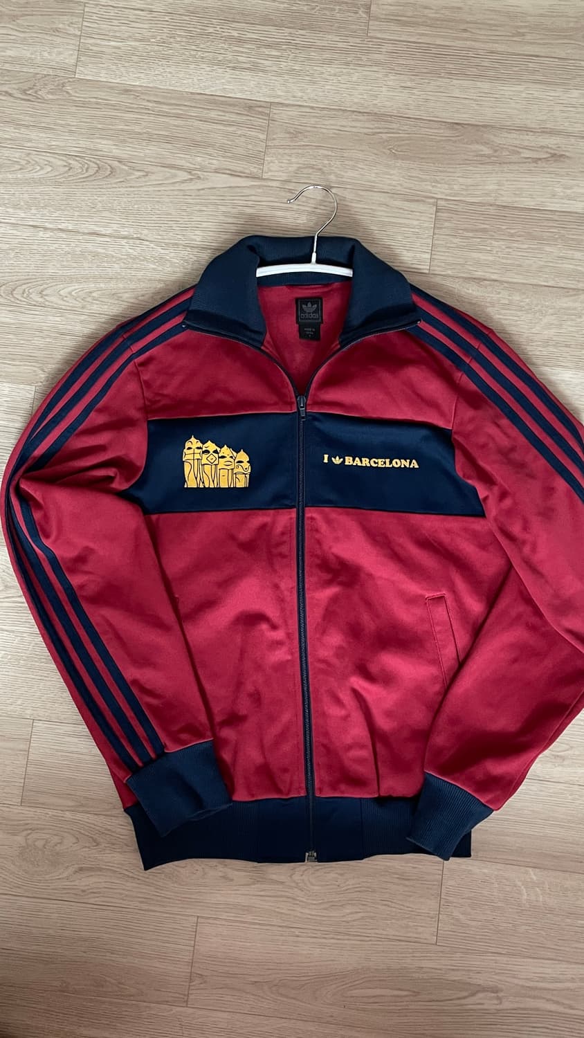 아디다스 바르셀로나 버건디 트랙탑 져지 s 상품이미지1