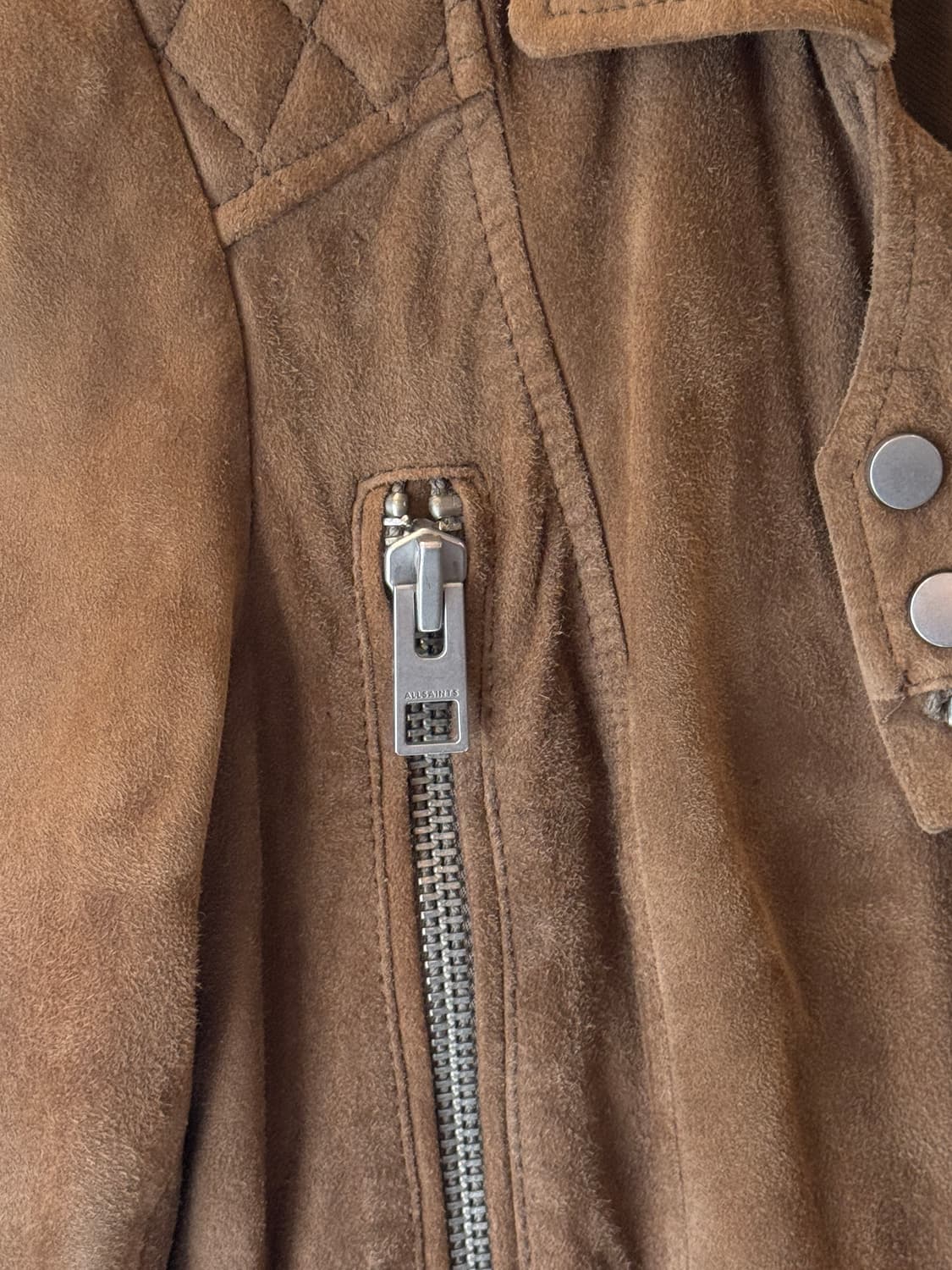 올세인츠 스웨이드 라이더 자켓(O48) 상품이미지4