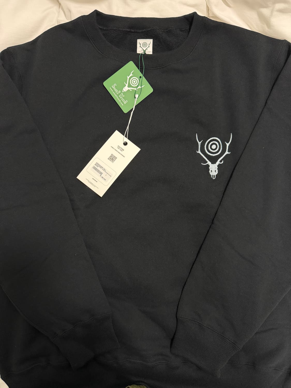 [L]남이서팔 s2w8 오바사이즈 크루넥 맨투맨 블랙 새상품 상품이미지1