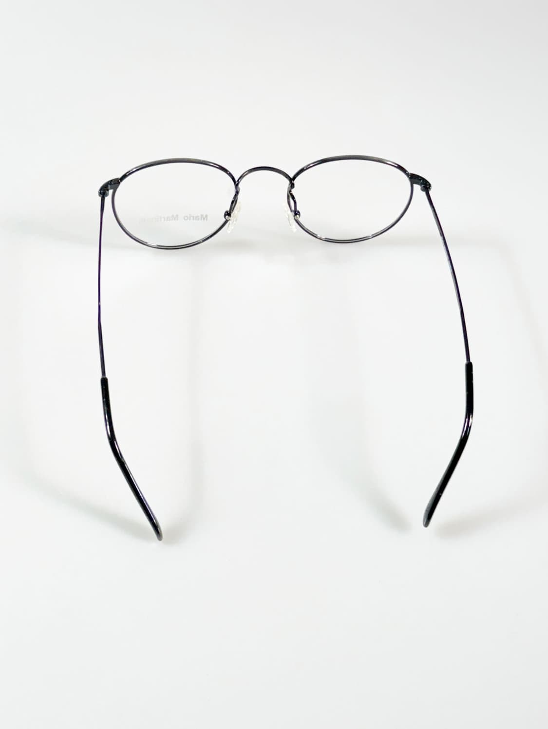 90s MARIO MARTINELLI 실버톤 슬림 라운드 빈티지 안경 상품이미지5