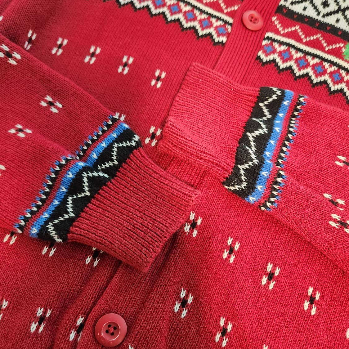 폴로 랄프로렌 페어아일 가디건 레드 크리스마스 상품이미지5
