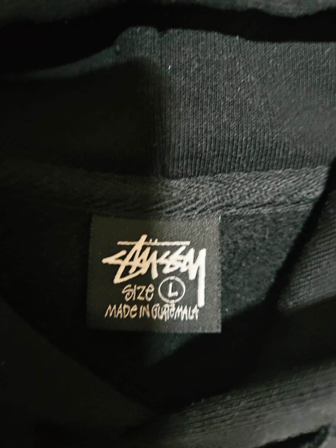 [L] 스투시 월드투어 후드티 일본 매장판 블랙 상품이미지3