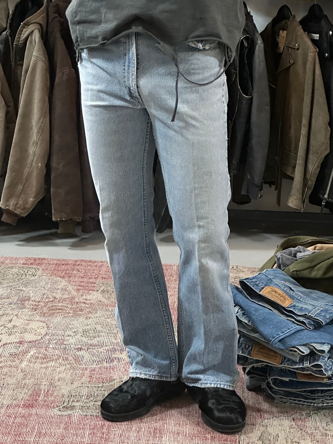 80’s USA Made 빈티지 리바이스 517 오렌지탭 부츠컷 상품이미지3