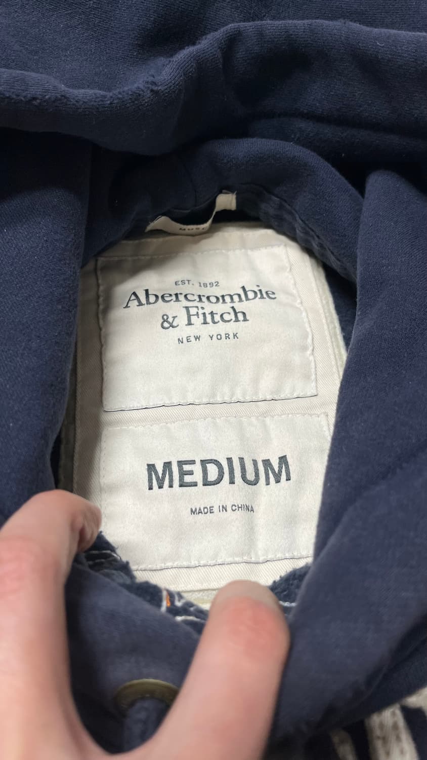 아베크롬비 후드 사이드라인 y2k 네이비 M 상품이미지6
