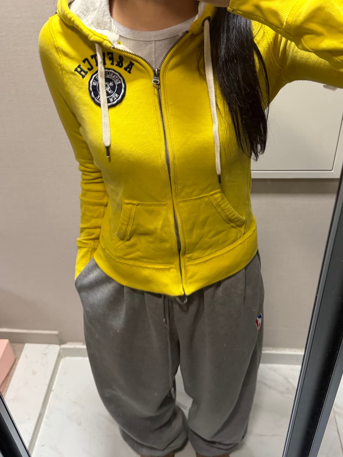 아베크롬비 옐로우 후드집업 s 상품이미지1