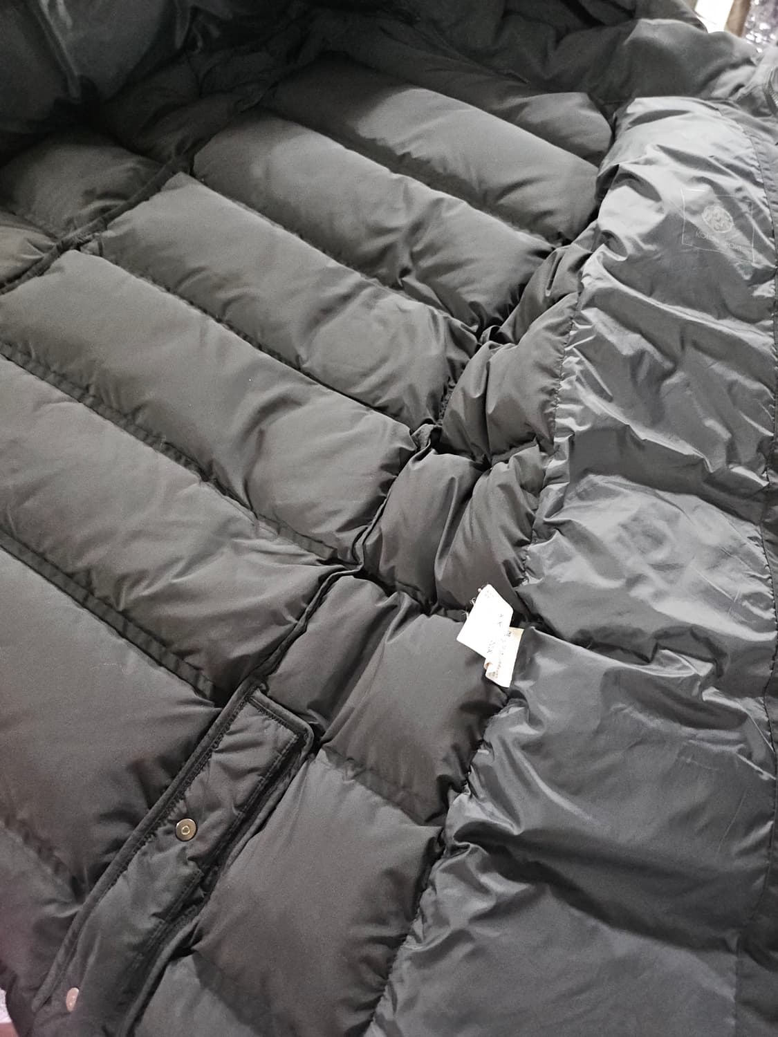 코오롱스포츠 구스 블랙 롱패딩 후드 85 상품이미지6