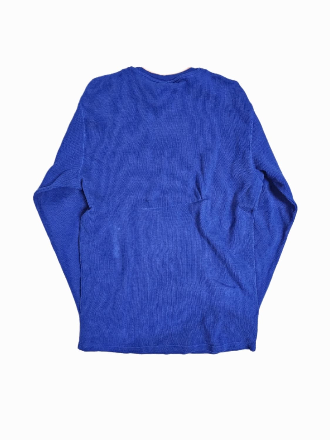 [L] 폴로 랄프로렌 블루 코튼 와플 긴팔 크루넥 티셔츠 상품이미지2
