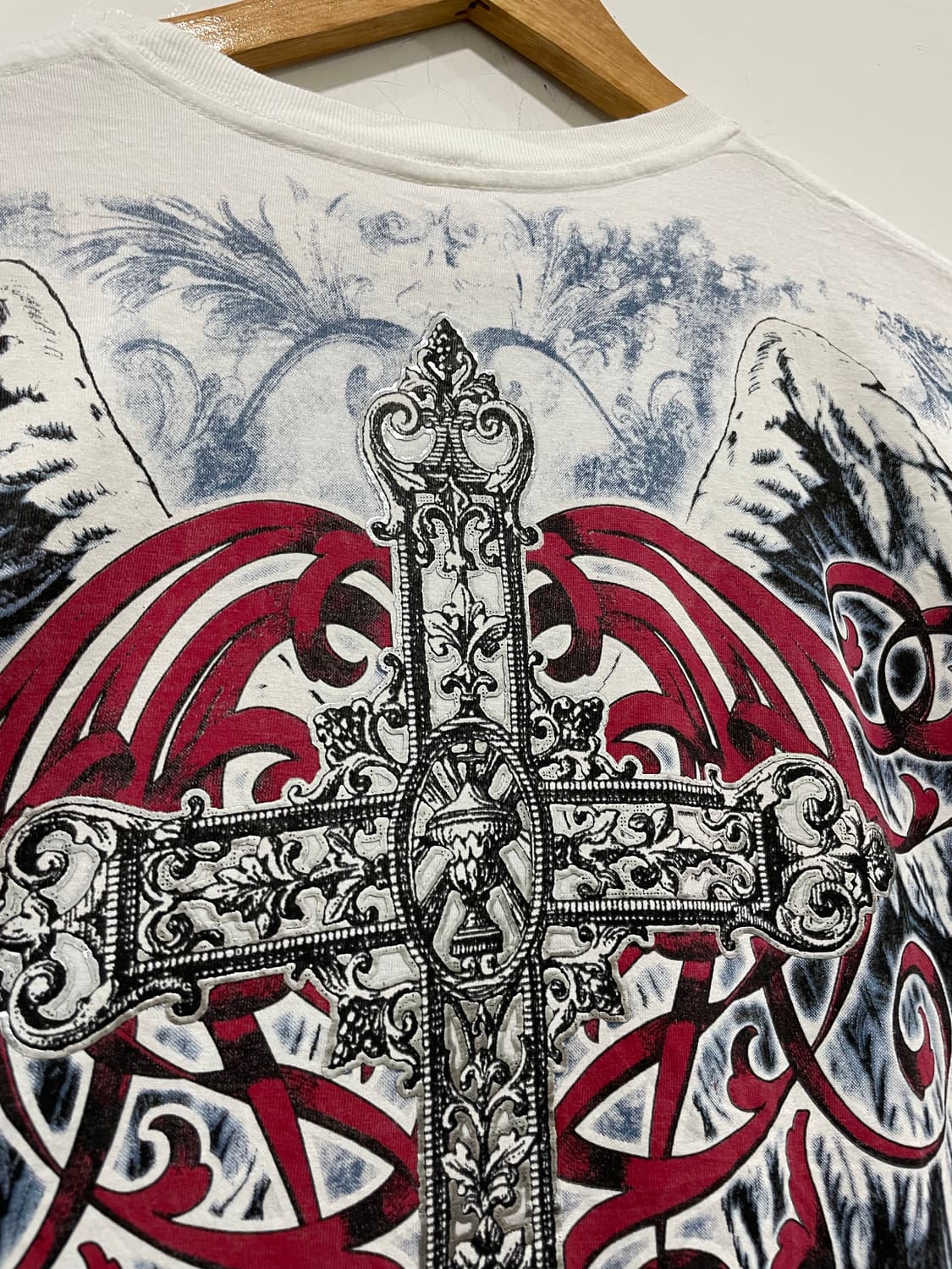 Konflic 콘플릭 Y2K 펑크 빅 프린팅 반팔티셔츠 상품이미지10