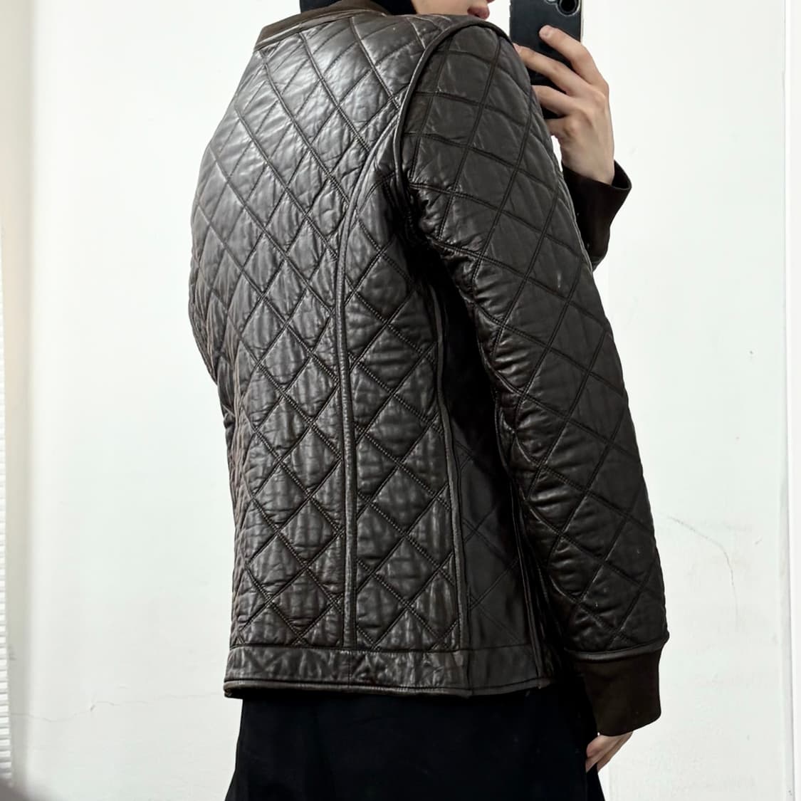 구찌 아카이브 리버시블 천연가죽 퀼티드 자켓 상품이미지2