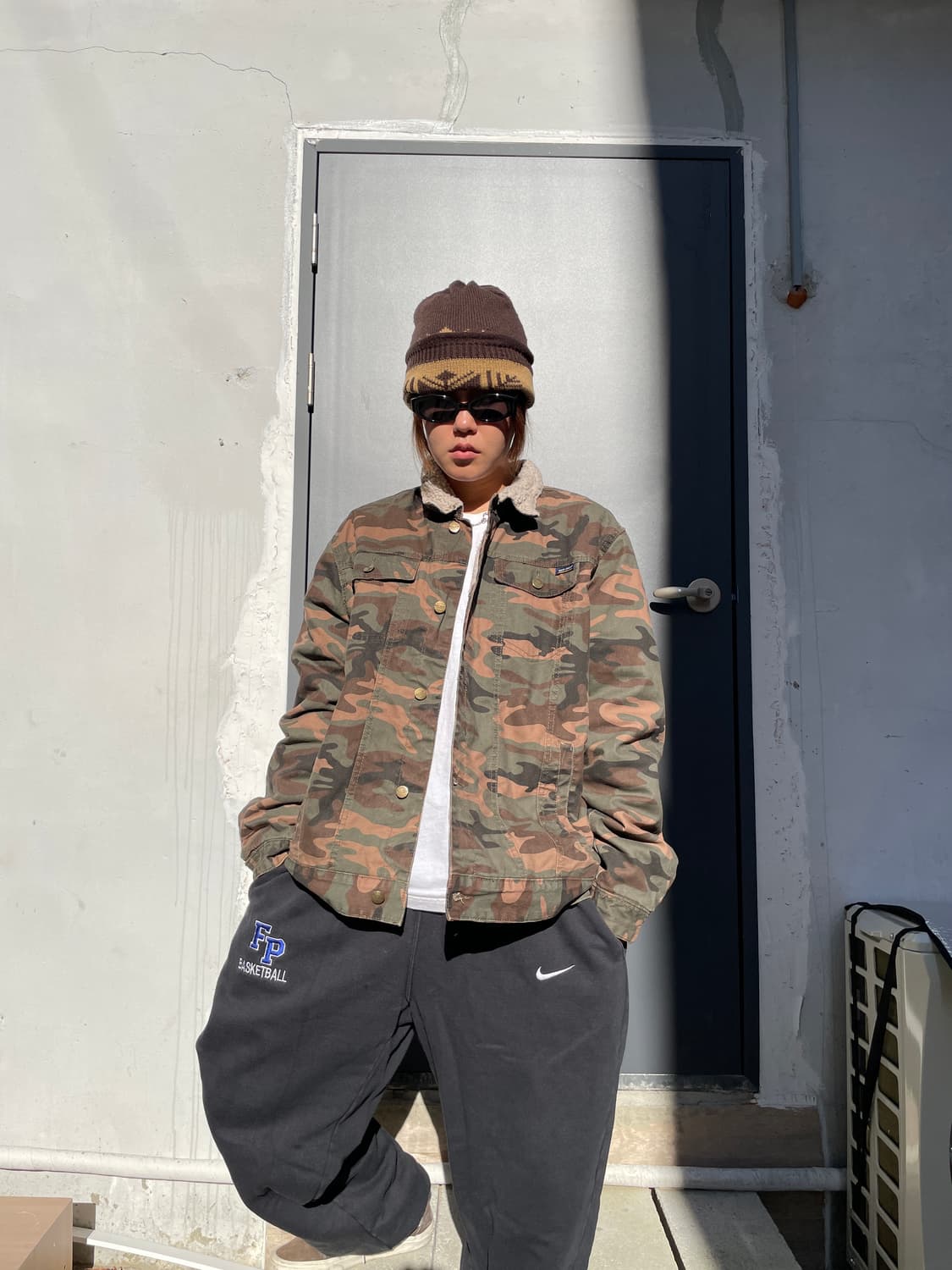 Vintage camo sherpa jacket 상품이미지1
