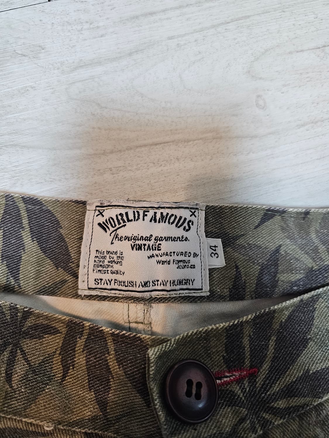 반바지 34사이즈 패턴 이뻐요 마리화나 패턴, 해마 자수 상품이미지3