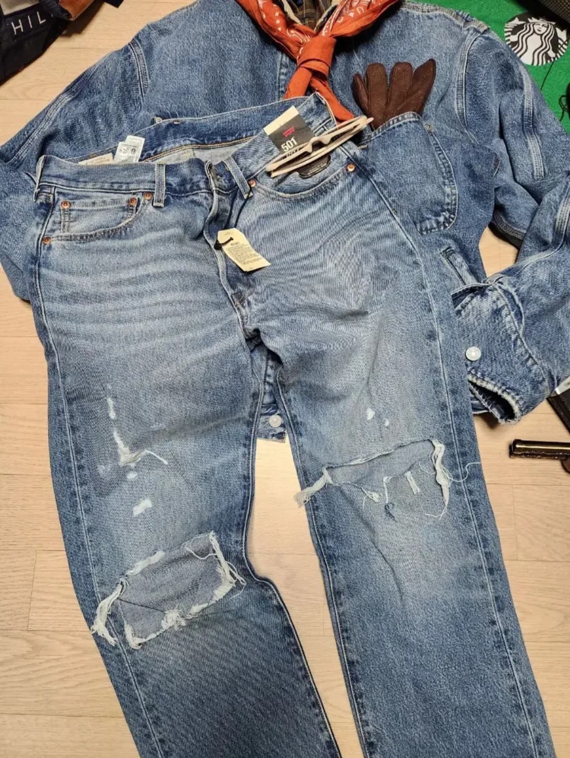 (새상품)폴로 랄프로렌 웨스턴 트러커 청자켓 데님자켓 버팔로 상품이미지8