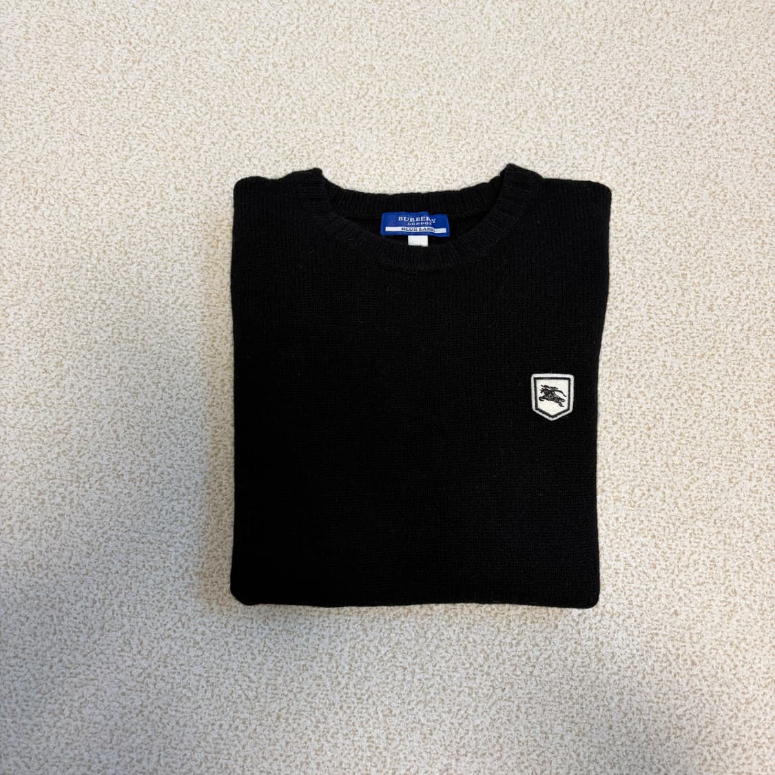 버버리 울 로고 블랙 반팔 니트 상품이미지2