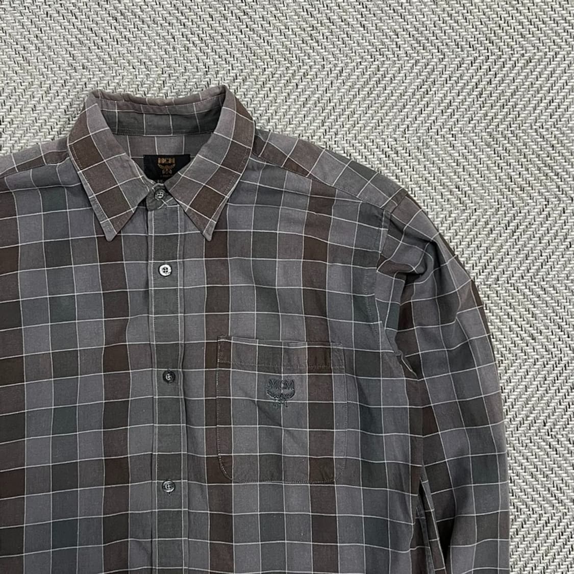 mcm 포켓 체크 셔츠 v0841 상품이미지5