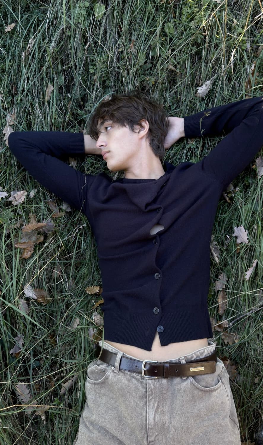 [S,M]팔로마울 Donalti 가디건/블랙 상품이미지2