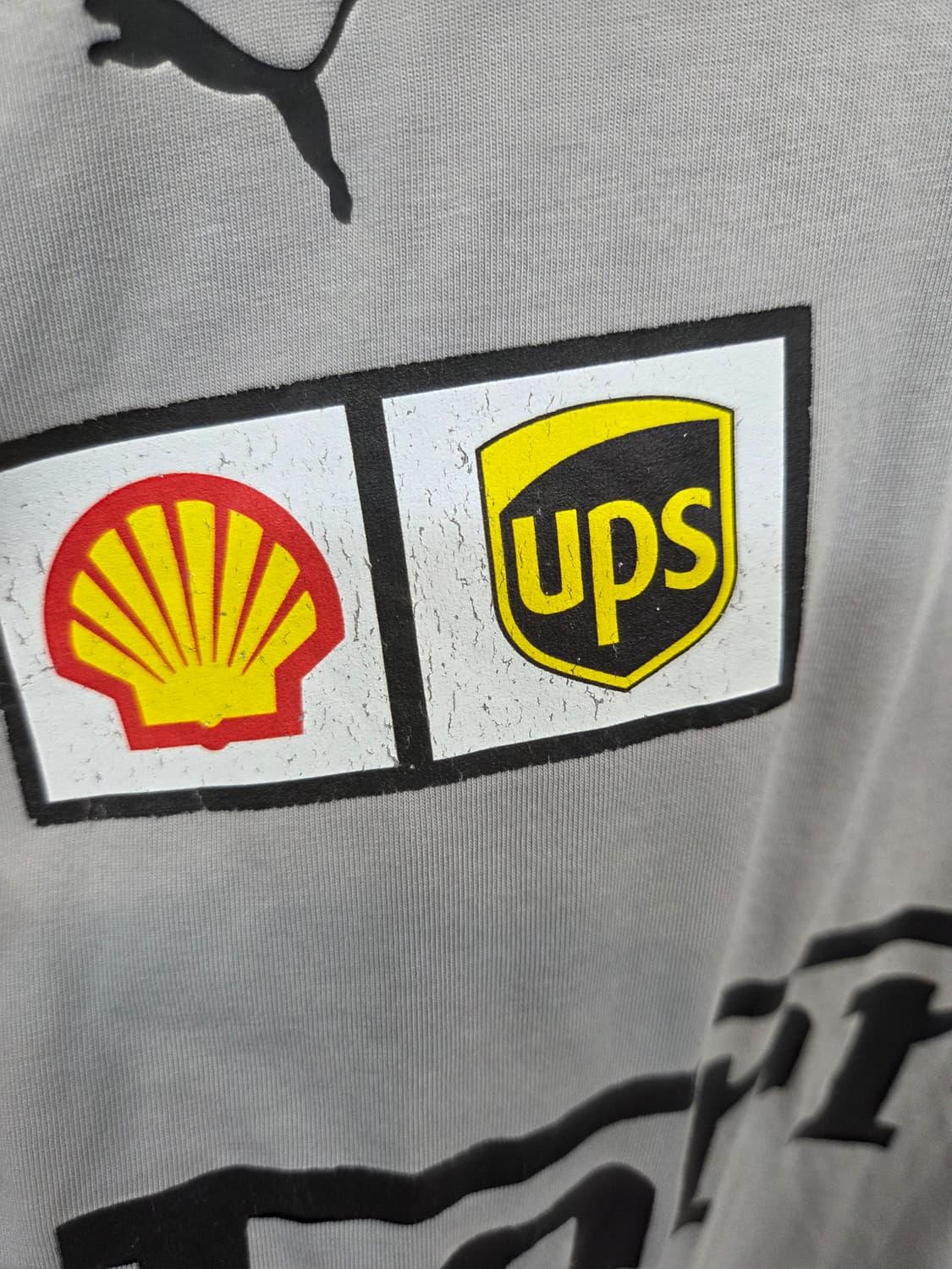 푸마 페라리 빈티지 빅로고 기능성 반팔 xl 상품이미지7