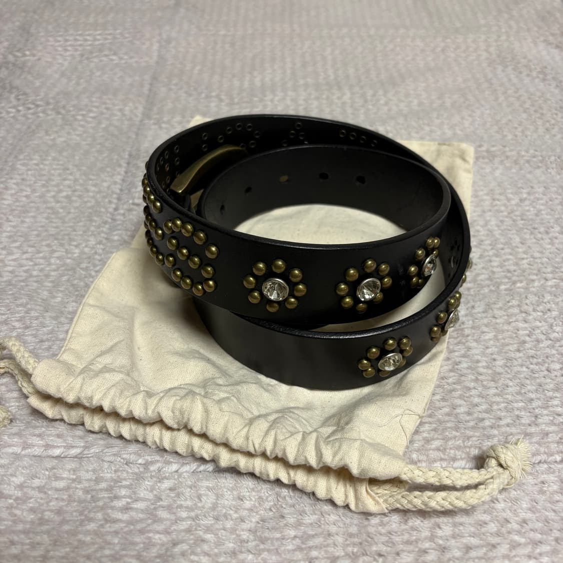 Pleasures 스터드 벨트 블랙 s/m 플레져스 상품이미지3