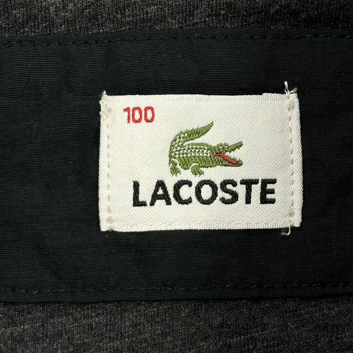 라코스테 크록 레트로 블랙 블루종 자켓 (L) 상품이미지6