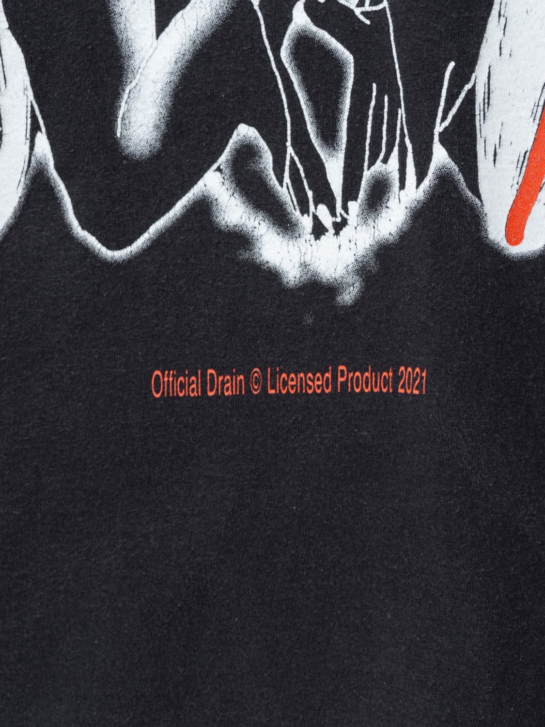 2021 Bladee Red Light Tee Black 상품이미지4