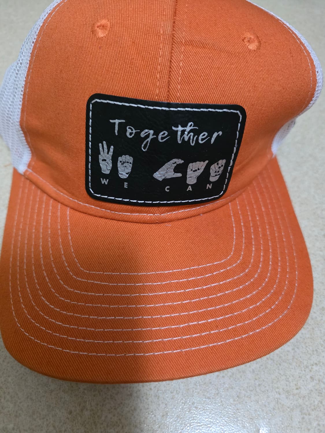 Port Authority Together We Can 수어 자수 모자 상품이미지1