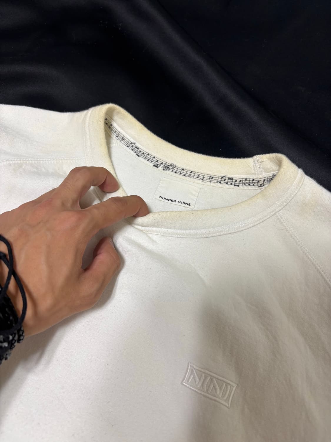 “Number (n)ine” Logo Print White Tee 상품이미지6