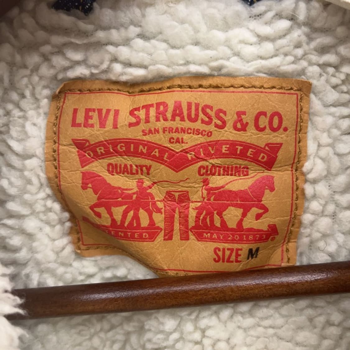 리바이스 양털 쉐르파 트러커 빈티지 데님자켓 M C07638 상품이미지5