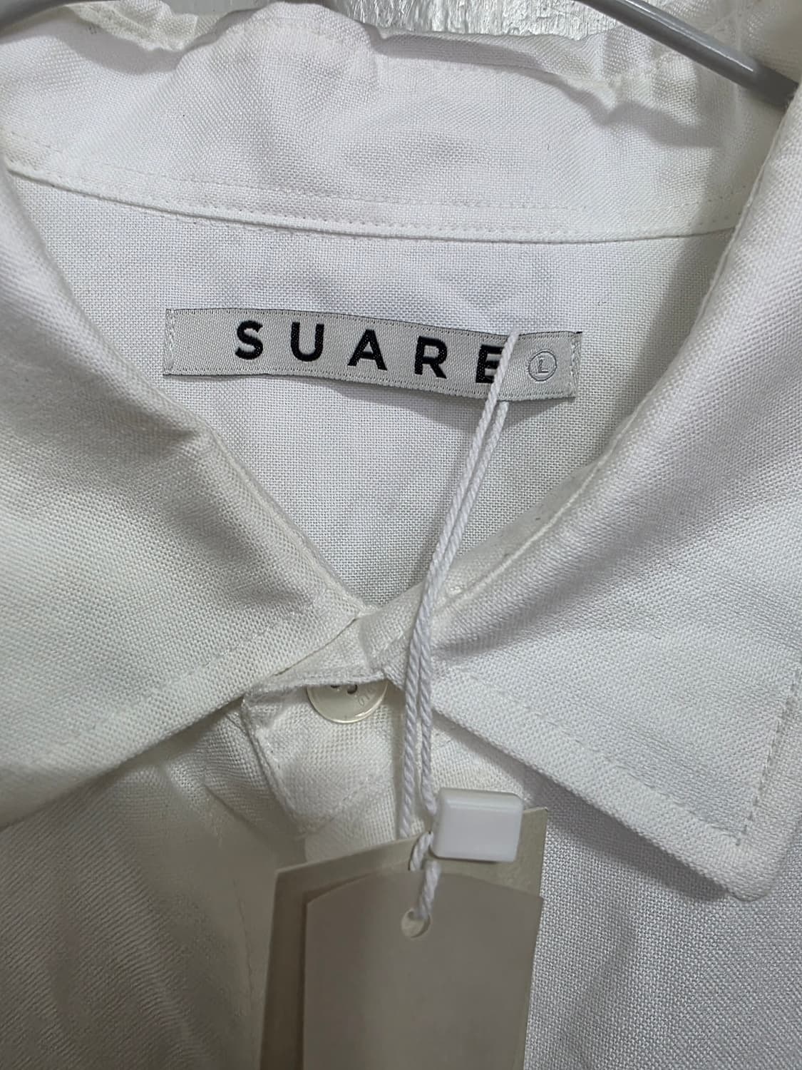 [새제품] 수아레 화이트 옥스포드 셔츠 L 상품이미지2