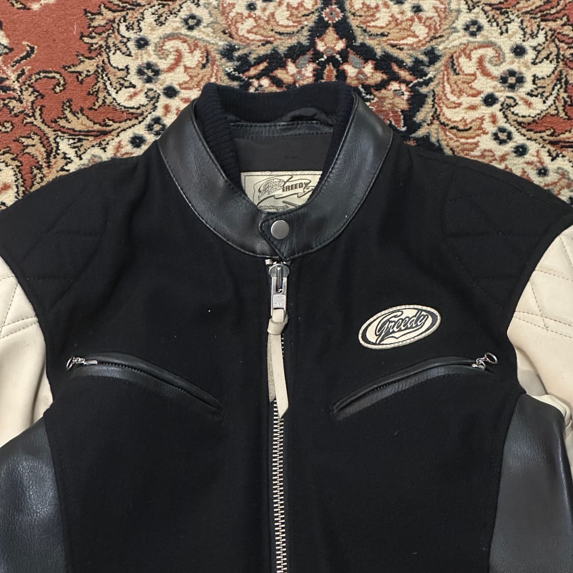GREEDY 그리디 재팬 소가죽 라이더 자켓 (L) 상품이미지2