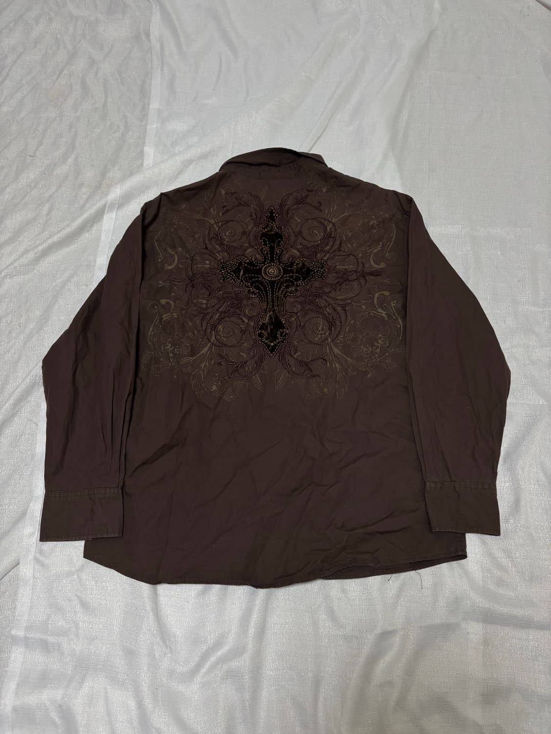 “Unknown” 00’s Design Dark Brown Cross P 상품이미지5