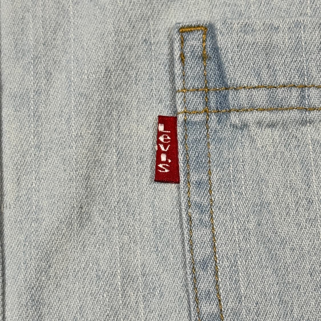 M) 리바이스 투포켓 워크 데님 셔츠 자켓 T버튼 타입 L85 상품이미지4