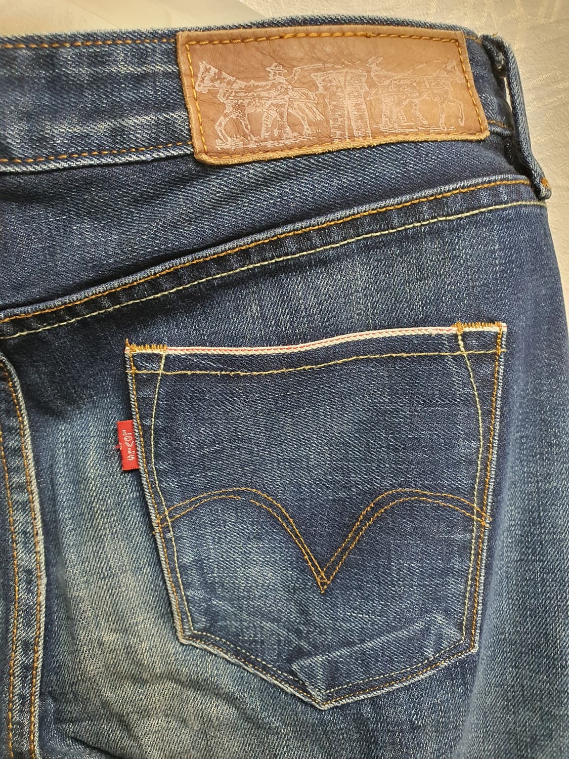 리바이스 스트레이트 데님진 28 상품이미지4