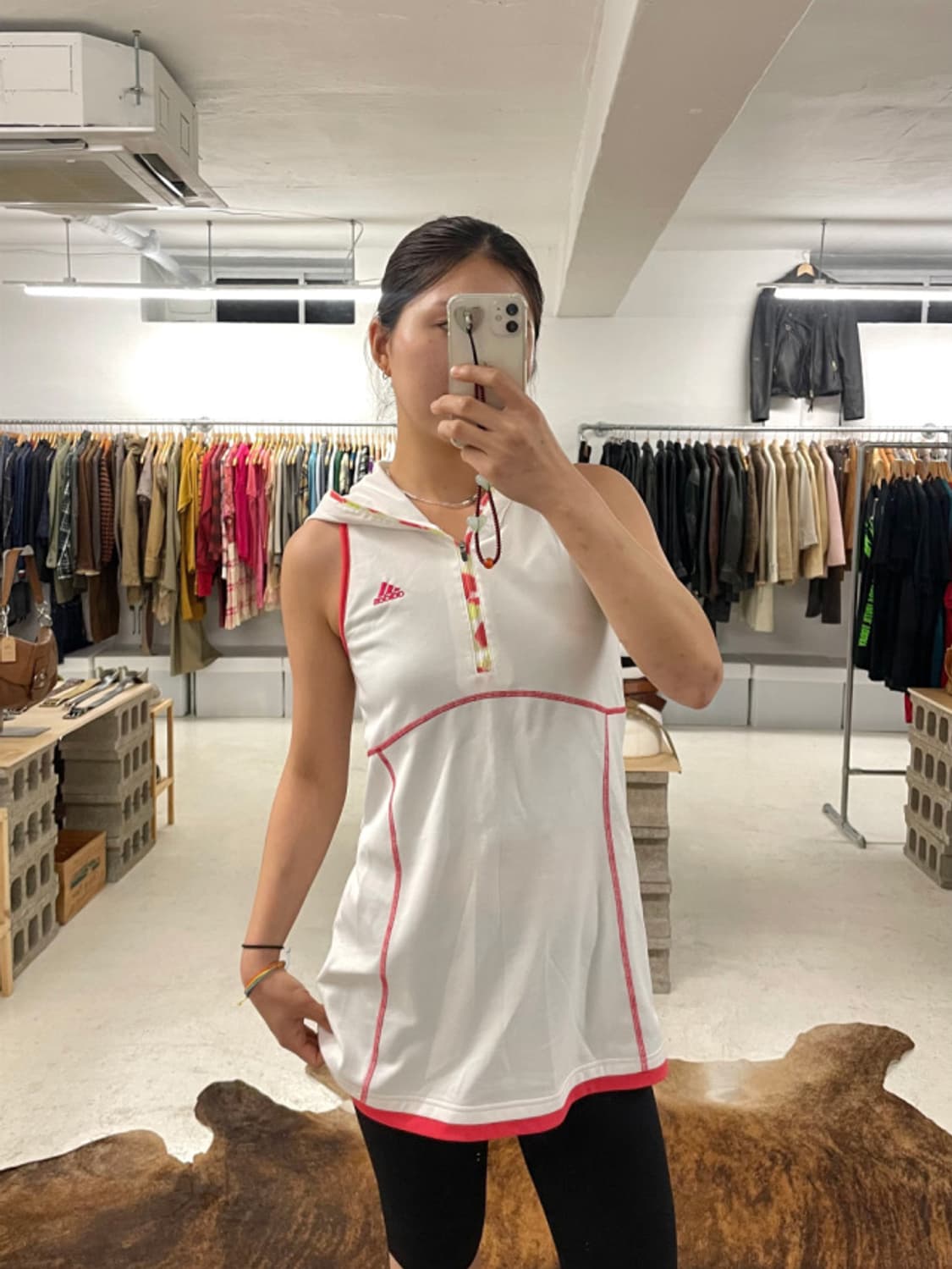 샵세일중🌞 ADIDAS sleeveless hoodtop 아디다스 후드 상품이미지1