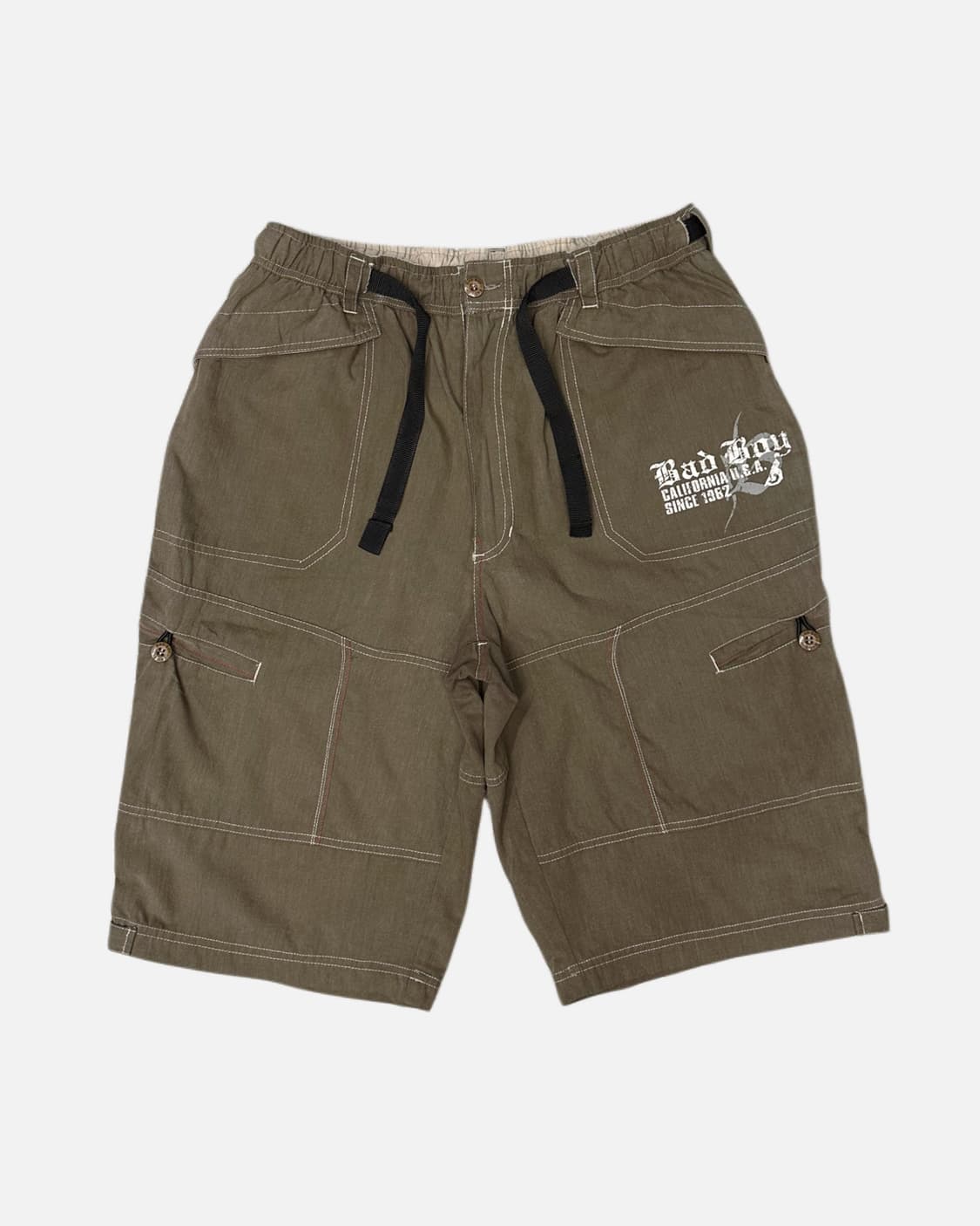 logo belted wide cargo shorts 상품이미지2