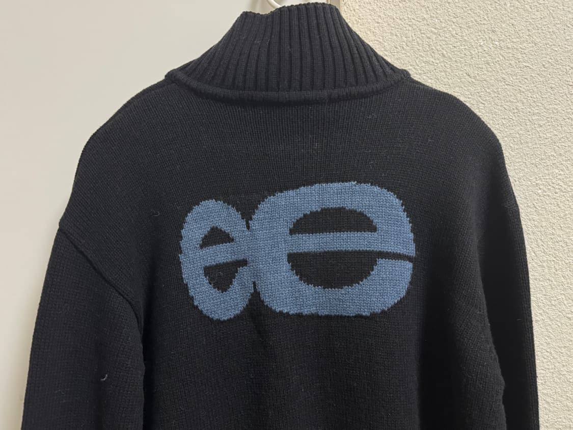 엔조블루스 하이넥 니트 집업 상품이미지4