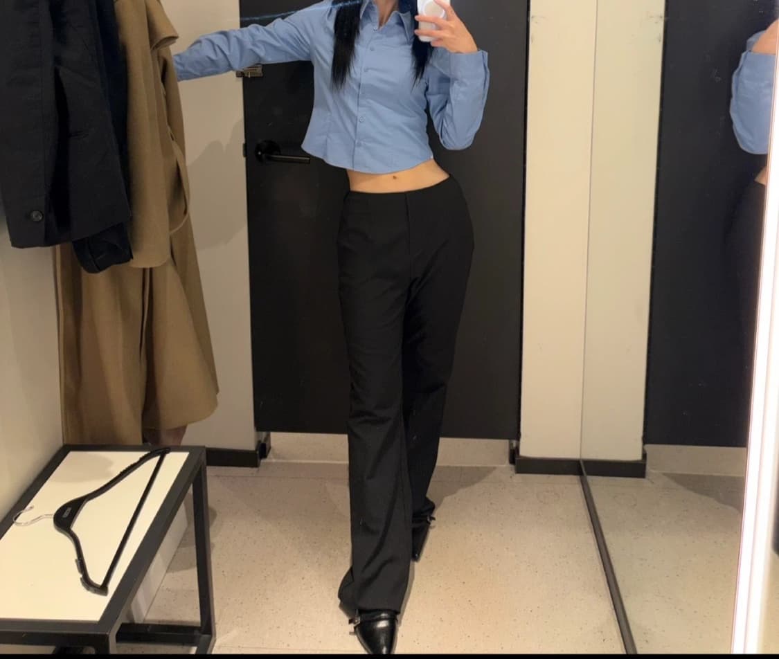 미쏘) 무신사 차콜 부츠컷 슬랙스 팬츠 반택포 상품이미지1