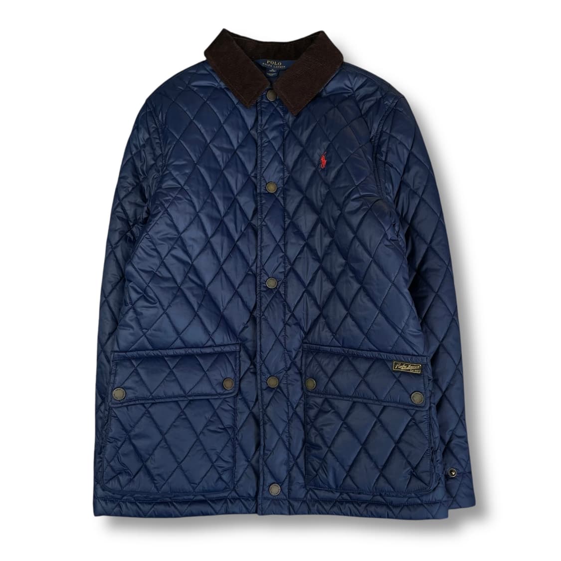 폴로 랄프로렌 네이비 카라 퀄팅 자켓 XL 상품이미지1