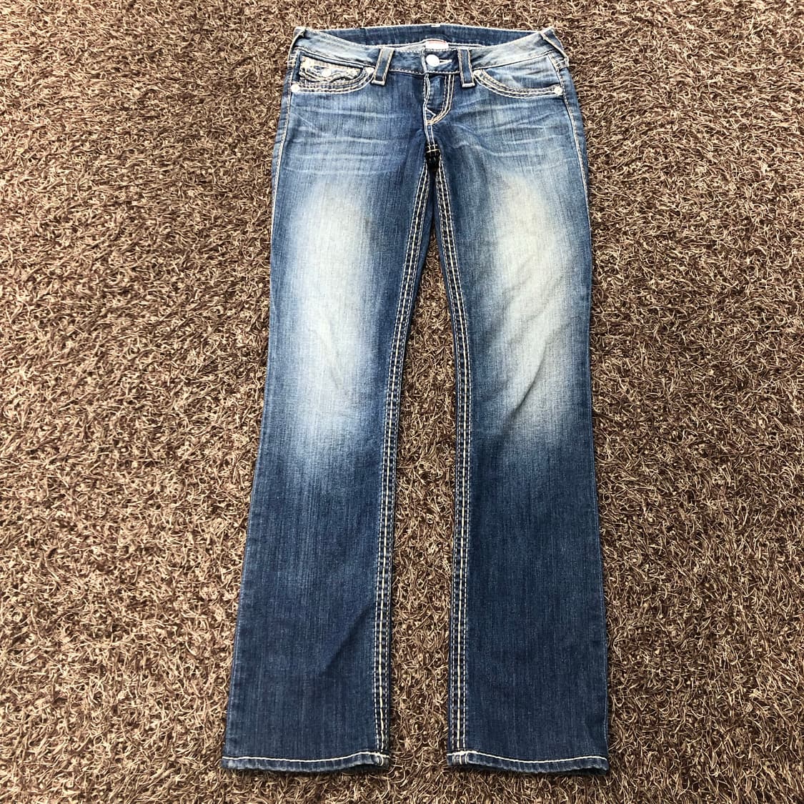 트루릴리전 워싱 스트레이트진 데님 팬츠 상품이미지2