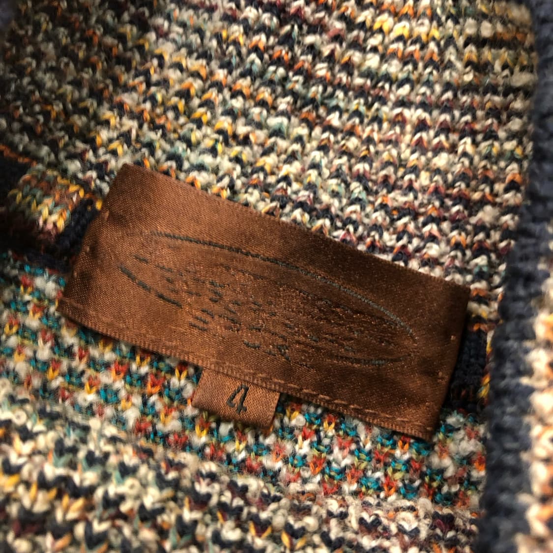 미쏘니 울 멀티컬러 패턴 니트 상품이미지4