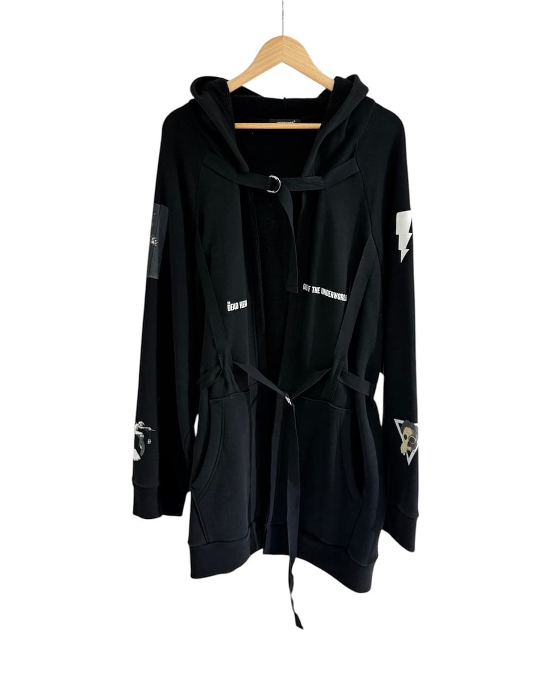 언더커버 19SS 더 데드 허밋 스트랩 롱 후디 상품이미지1