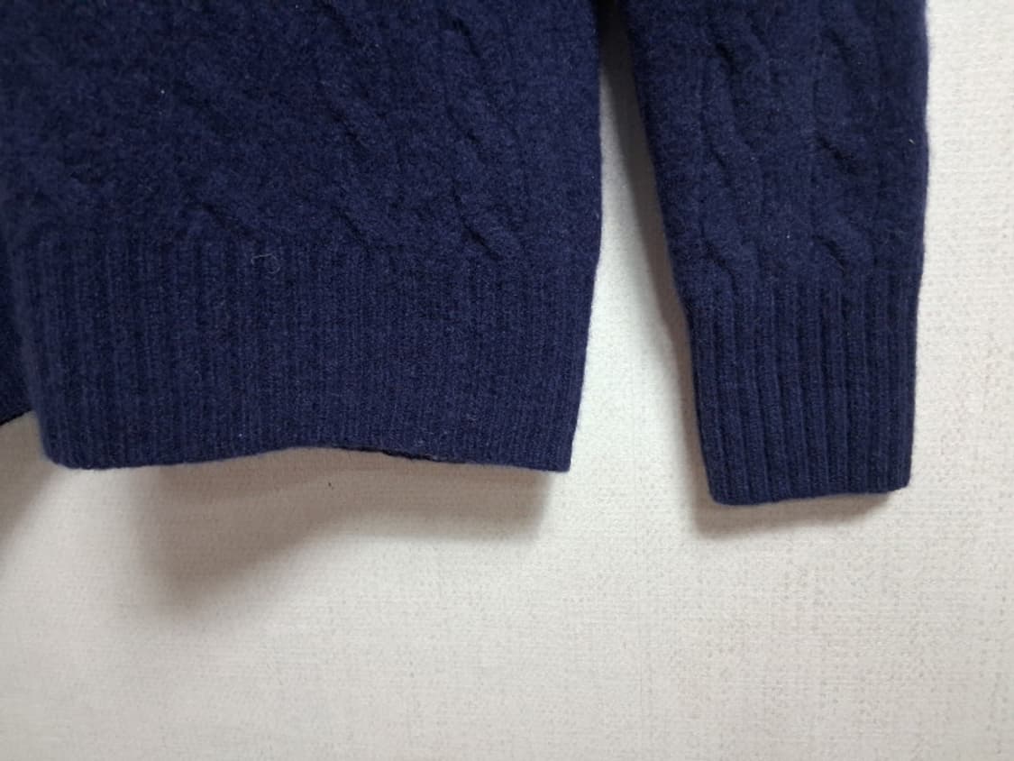 폴로랄프로렌 양모 메리노울니트 네이비 꽈배기 XS 상품이미지7