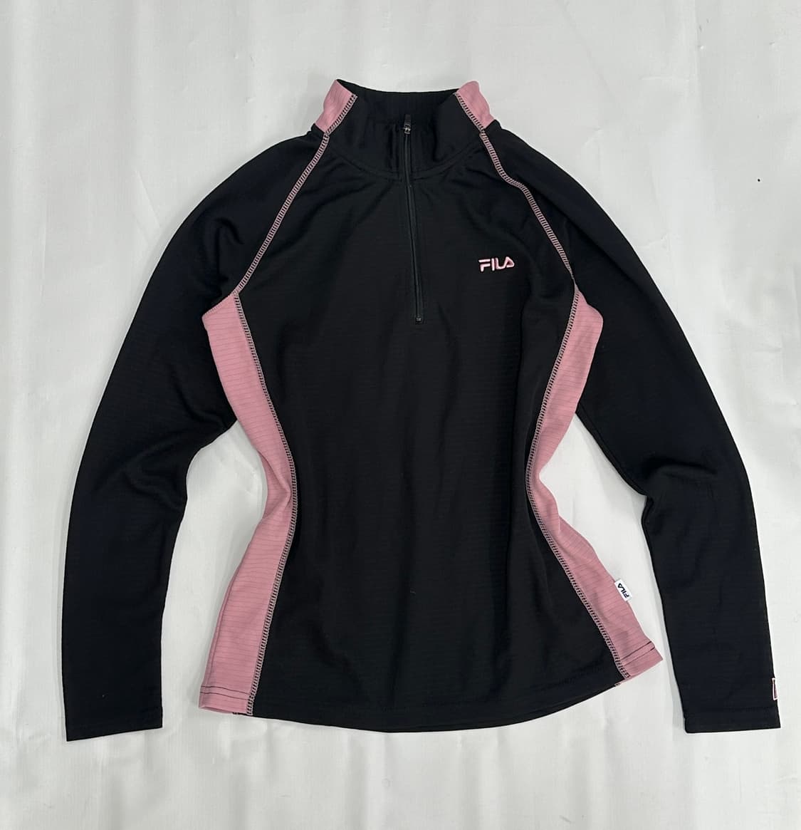 재팬 기능성 휠라 긴팔티셔츠 스포츠 스포티 반집업 아노락 트레이닝 상품이미지2