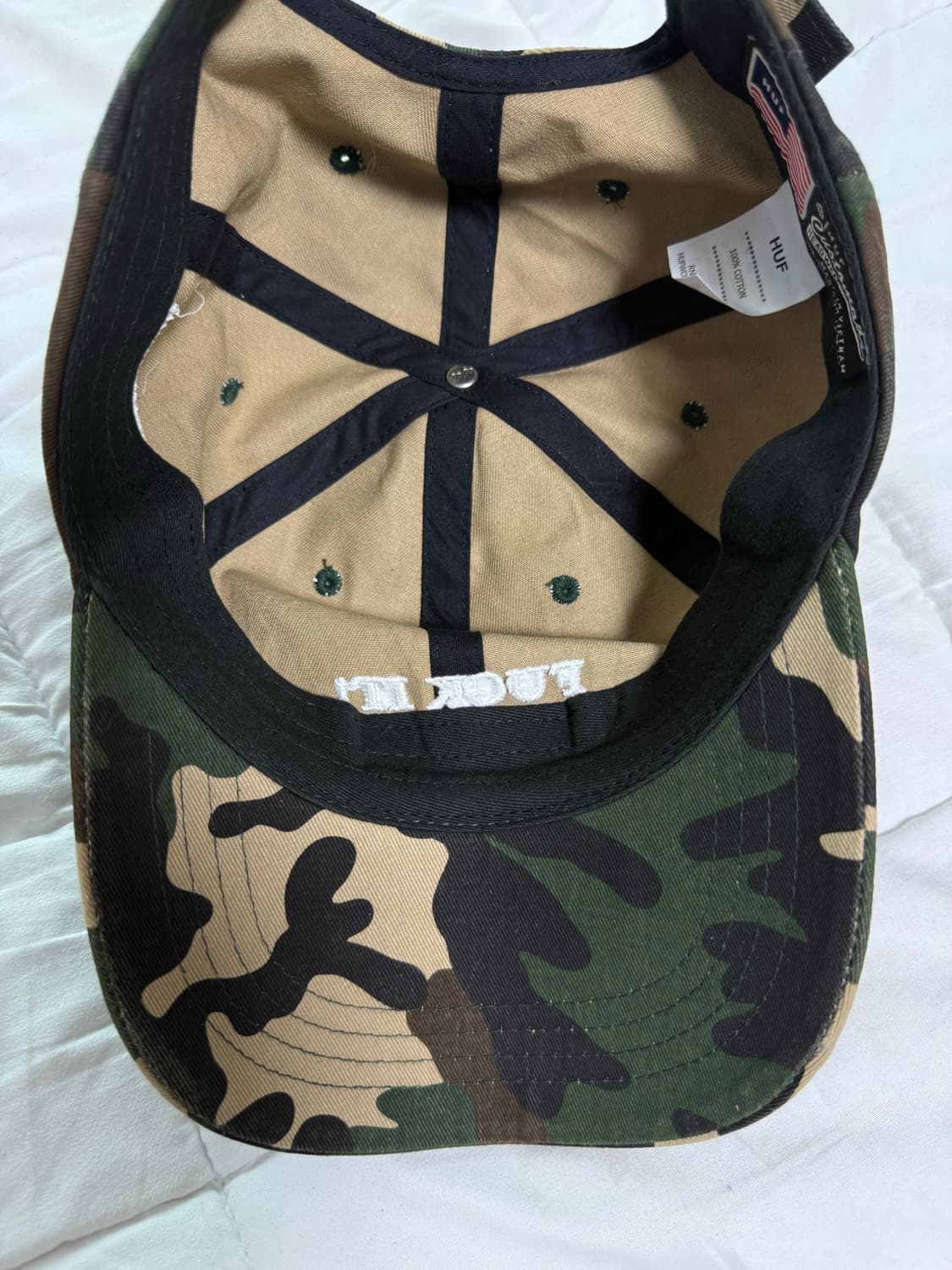 HUF “ Fuck It “ 카모 볼캡 상품이미지6