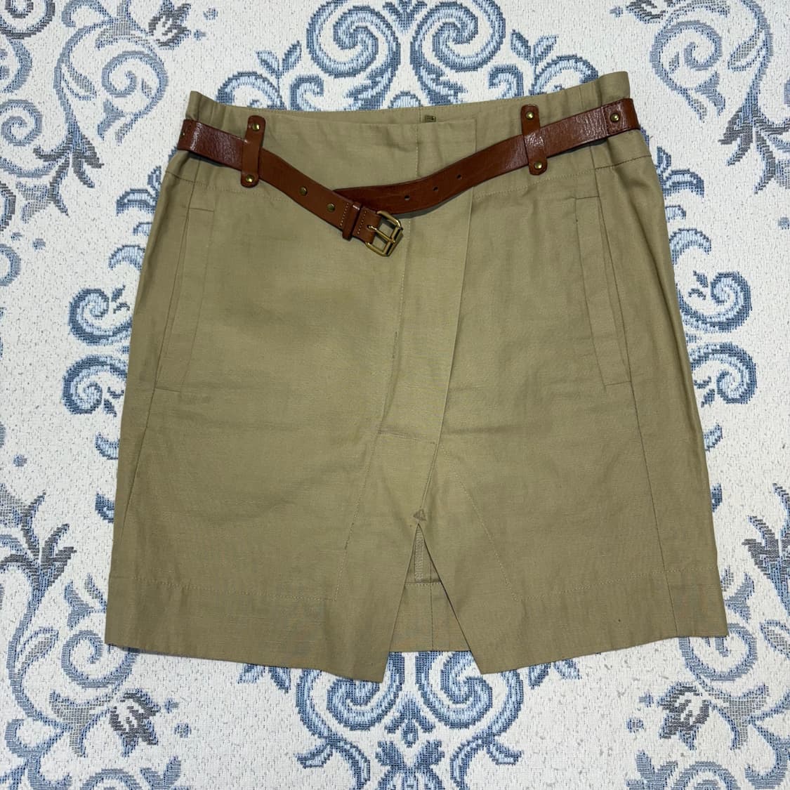 **ISABEL MARANT 베이지 코튼 혼방 스커트** 상품이미지1