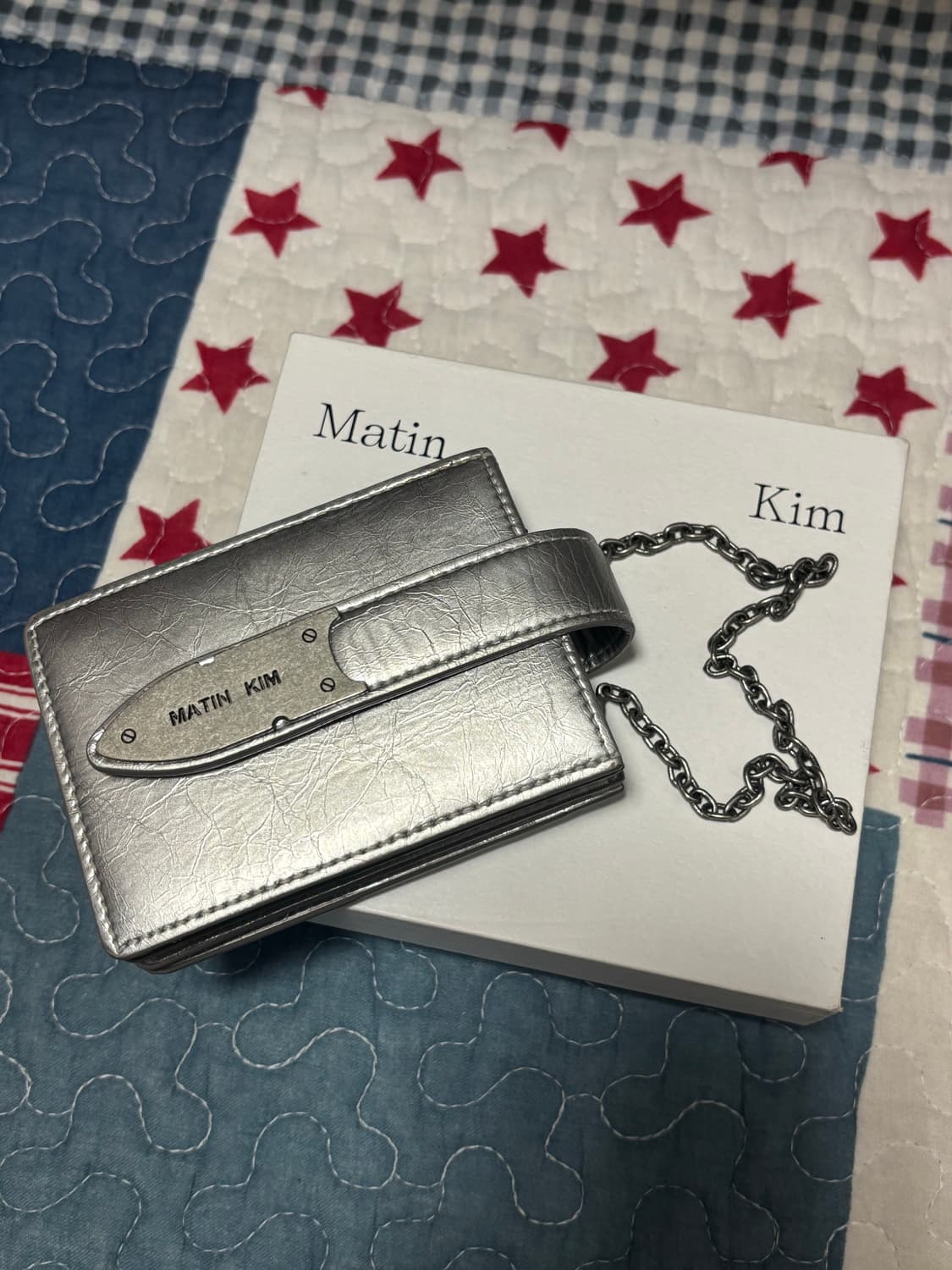 마뗑킴 아코디언 네클리스 지갑 실버 상품이미지5