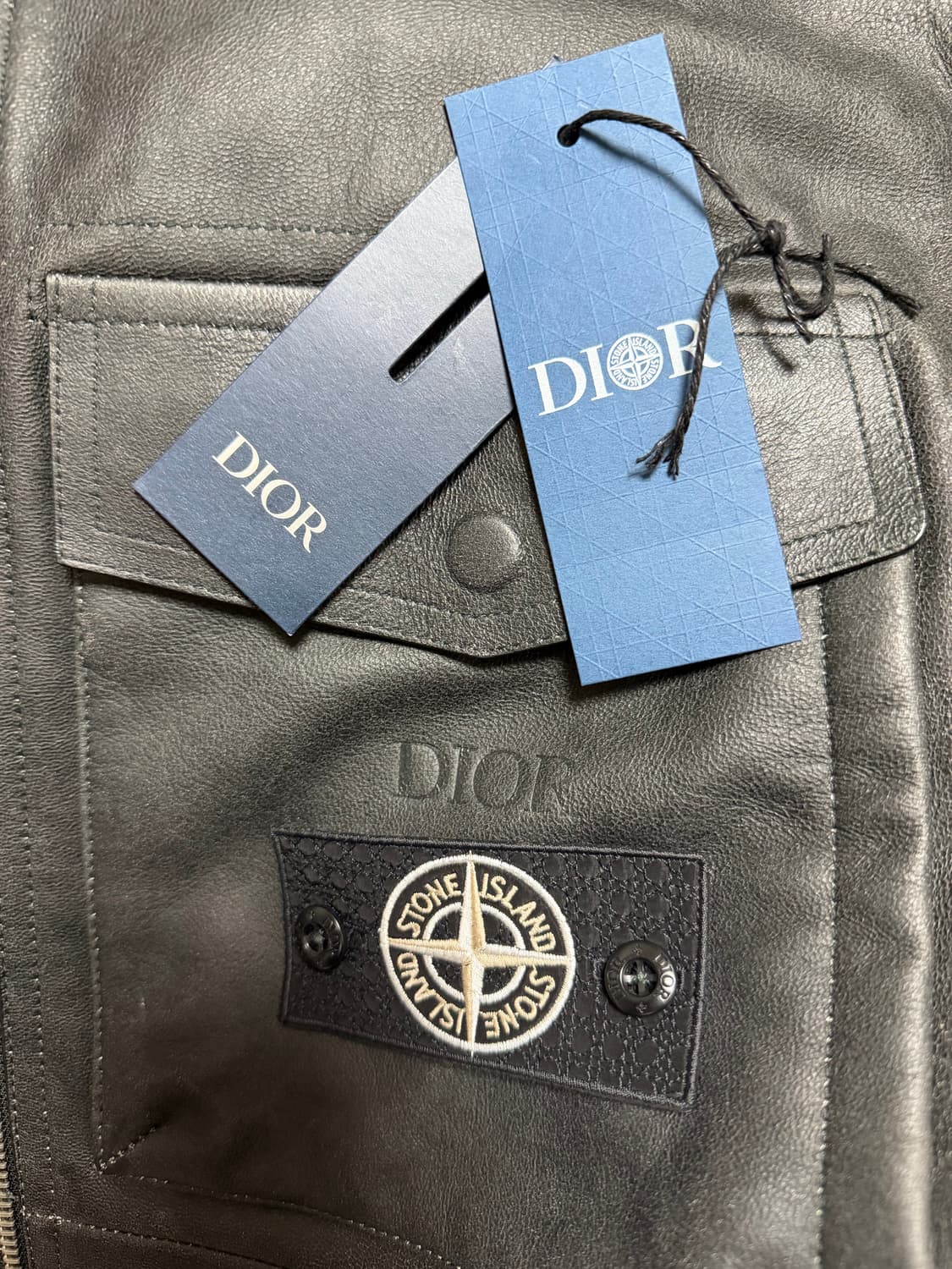 디올 x 스톤아일랜드 나파가죽자켓 상품이미지3