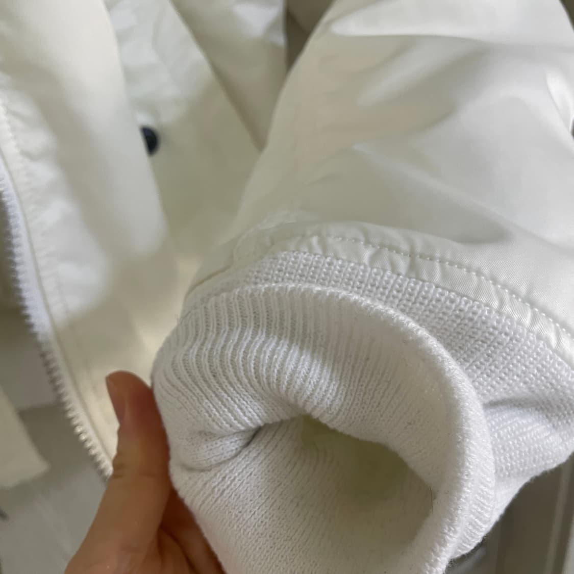 [xs] 알파인더스트리 ma-1 슬림핏 화이트 리버시블 숏항공점퍼 상품이미지6