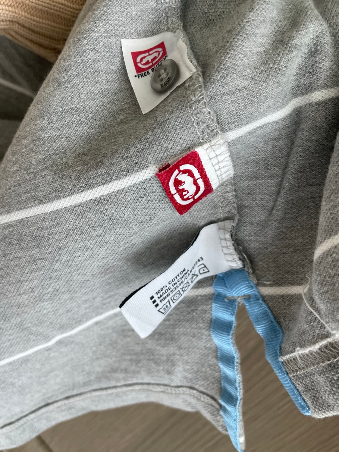 에코 언리미티드 백프린팅 펑크락 스트라이프 그레이 pk 상품이미지5