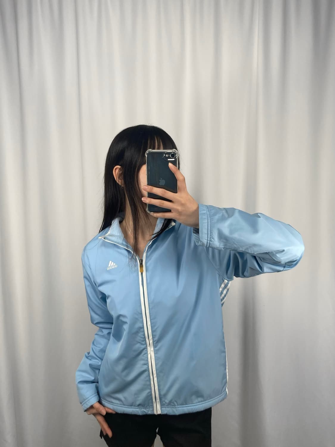 아디다스 스카이블루 바람막이 자켓 상품이미지3